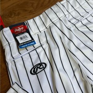 NWT Rawlings Youth XL Baseball Pants - Semi-Relaxed Fit (Pinstripe)